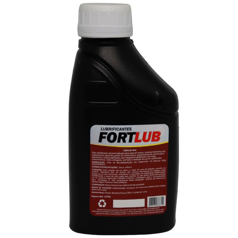 óleo lubrificante fortlub tasa tipo a sufixo a 500ml (mp)
