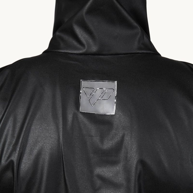 capa de chuva pantaneiro pvc com gola econômico preto m (mp)