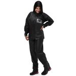 capa de chuva feminino pantaneiro pvc com gola preto g (mp)