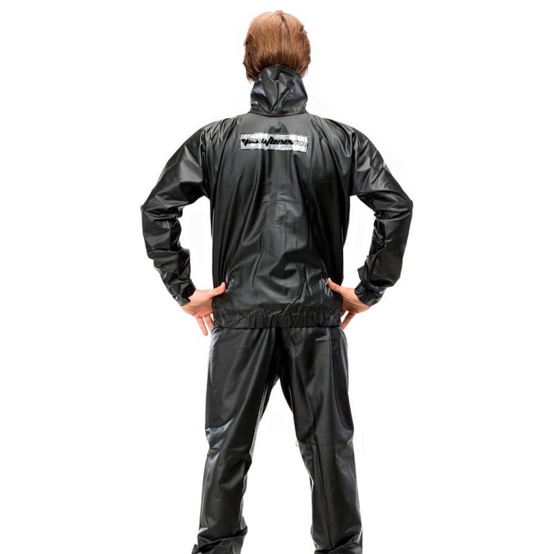 capa de chuva pantaneiro premium com gola bolso e refletivo preto m (mp)