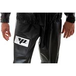capa de chuva pantaneiro premium com gola bolso e refletivo preto m (mp)