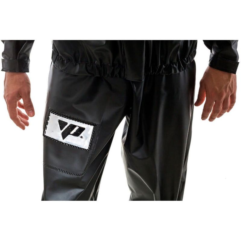 capa de chuva pantaneiro premium com gola bolso e refletivo preto m (mp)