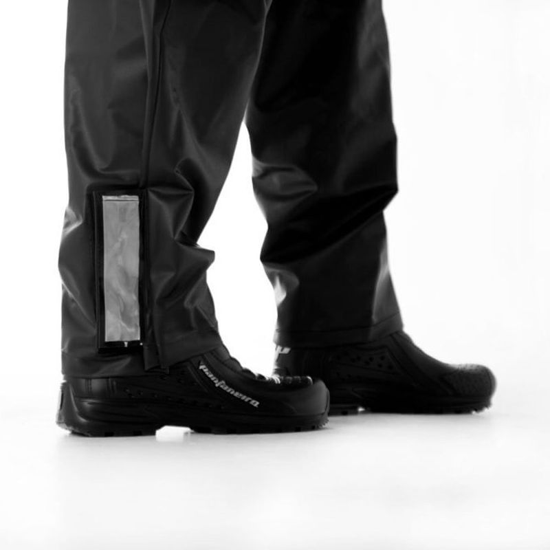 capa de chuva pantaneiro premium com gola bolso e refletivo preto m (mp)