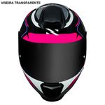 capacete norisk razor speedmax preto e rosa 60 (mp)