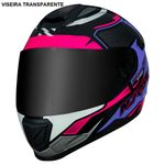 capacete norisk razor speedmax preto e rosa 60 (mp)