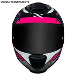 capacete norisk razor speedmax preto e rosa 60 (mp)