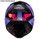 capacete norisk razor speedmax preto e rosa 60 (mp)