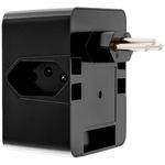 protetor contra surtos dps 3 tomadas 3 pinos clamper 10a bivolt preto (mp)