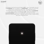 protetor contra surtos dps 3 tomadas 3 pinos clamper 10a bivolt preto (mp)