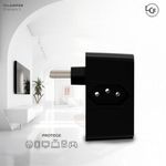 protetor contra surtos dps 3 tomadas 3 pinos clamper 10a bivolt preto (mp)