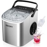 máquina de gelo 26 libras 9 cubos preto euhomy a-bi
