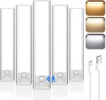 luzes brancas 5 peças sensor para armário a-bi