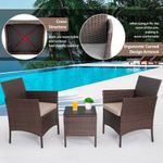 conjunto de bistrô de vime 3 peças 2 cadeiras 1 mesa de centro natural a-bi