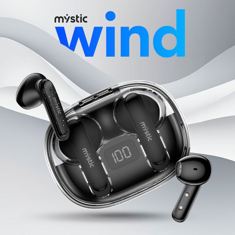 Fone de Ouvido Bluetooth Mystic Wind Preto MY-EB86