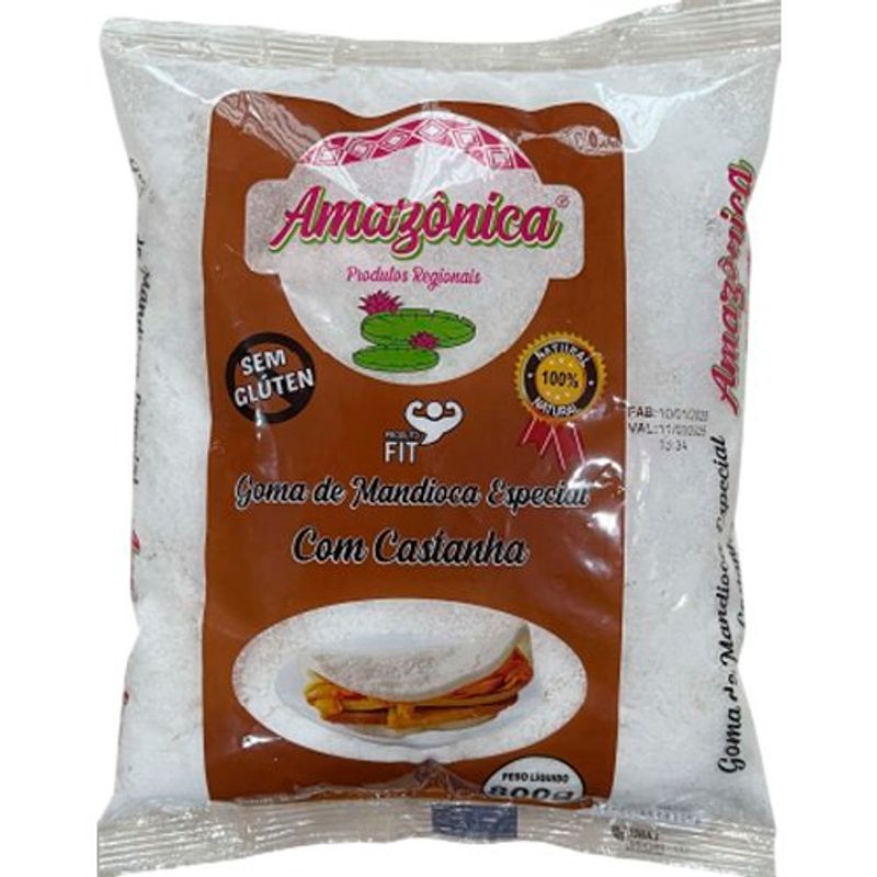 goma de mandioca amazônica tradicional 800g