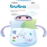 copo infantil com canudo buba mergulho 300ml rosa 16939 (mp)