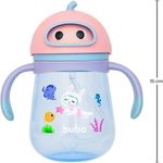 copo infantil com canudo buba mergulho 300ml rosa 16939 (mp)