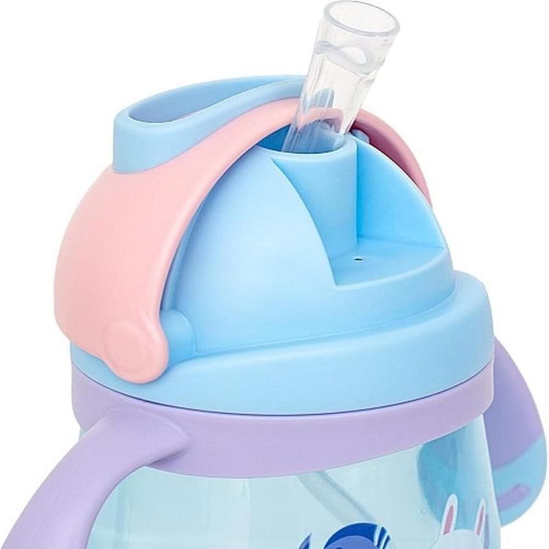 copo infantil com canudo buba mergulho 300ml rosa 16939 (mp)