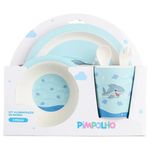 kit refeição infantil 5 peças buba tubarão 96841 (mp)