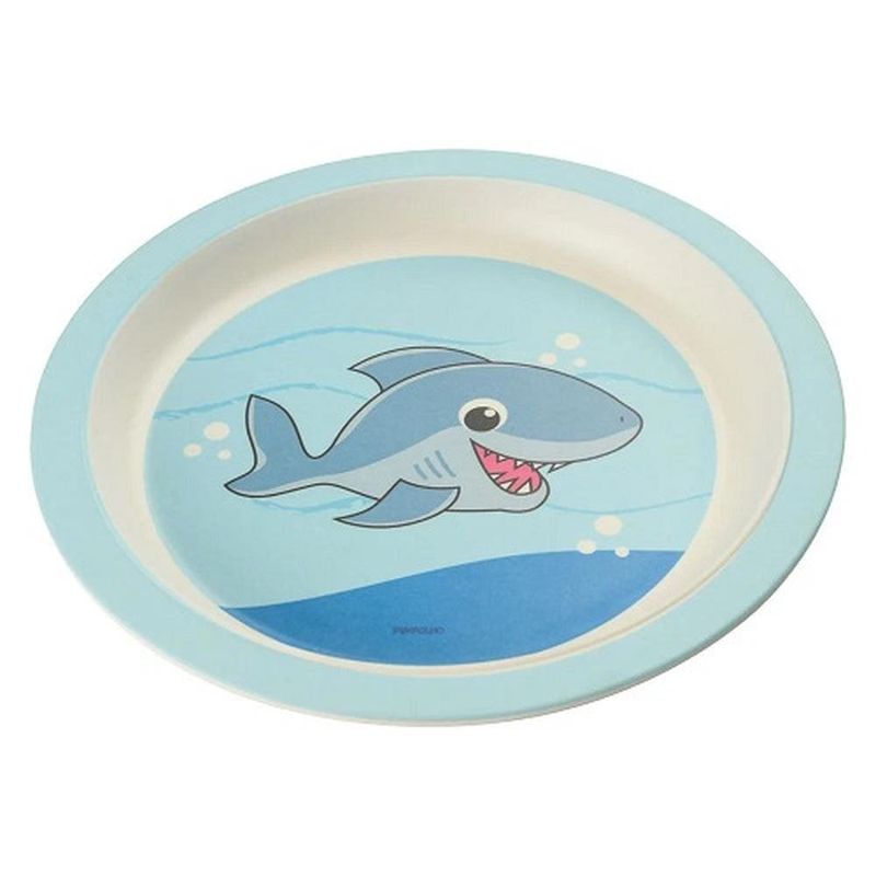 kit refeição infantil 5 peças buba tubarão 96841 (mp)