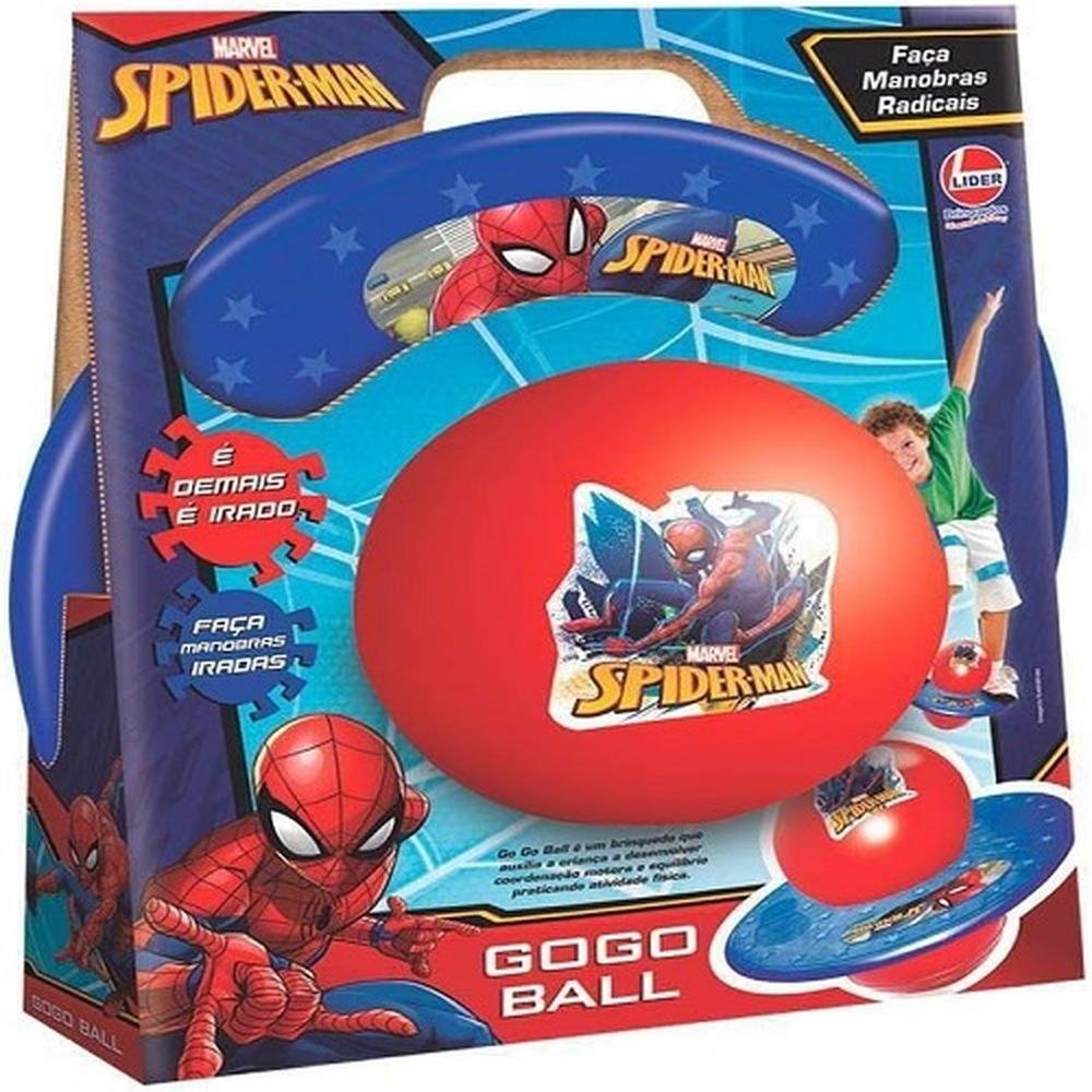 Brinquedo Pula Pula Go Go Ball Lider Spiderman 2929 (MP)