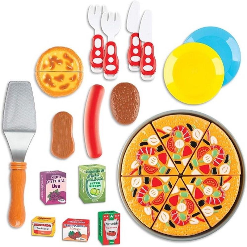 brinquedo food delivery infantil braskit pizza 8602 (mp)