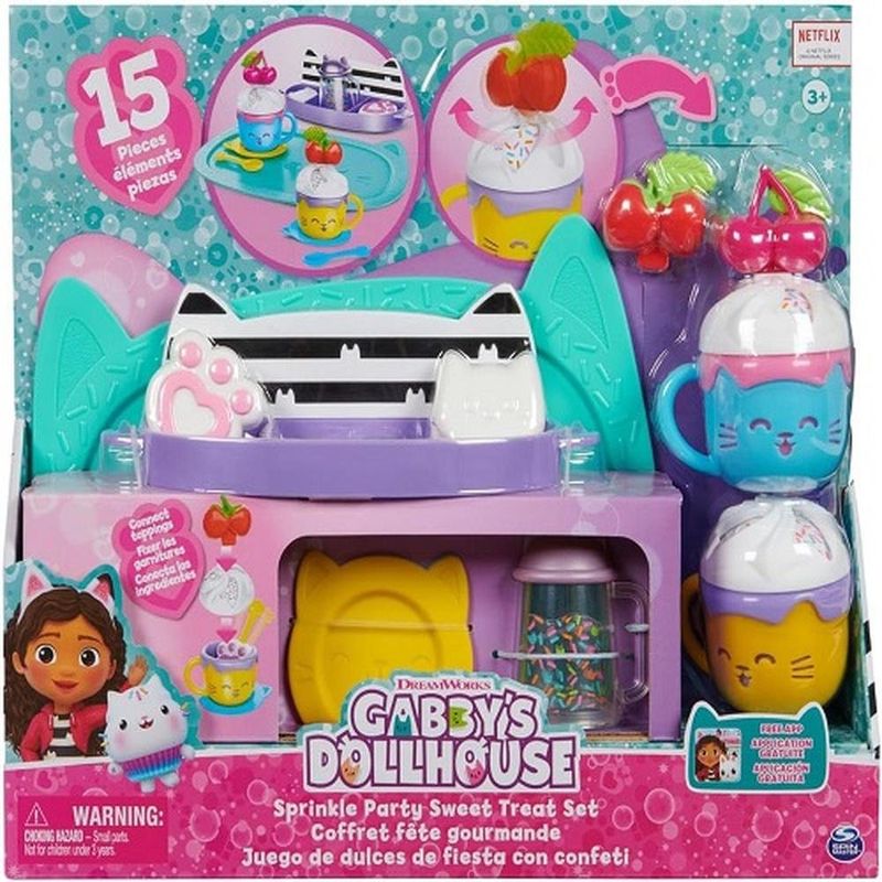 brinquedo gabby's dollhouse sunny set chocolate quente 3645 (mp)