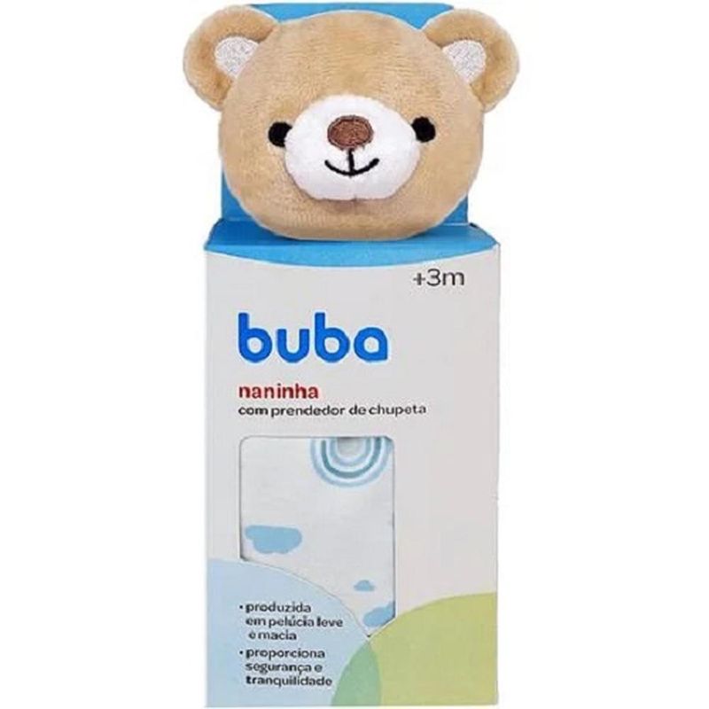 naninha buba ursinho com prendedor de chupeta azul 14558 (mp)
