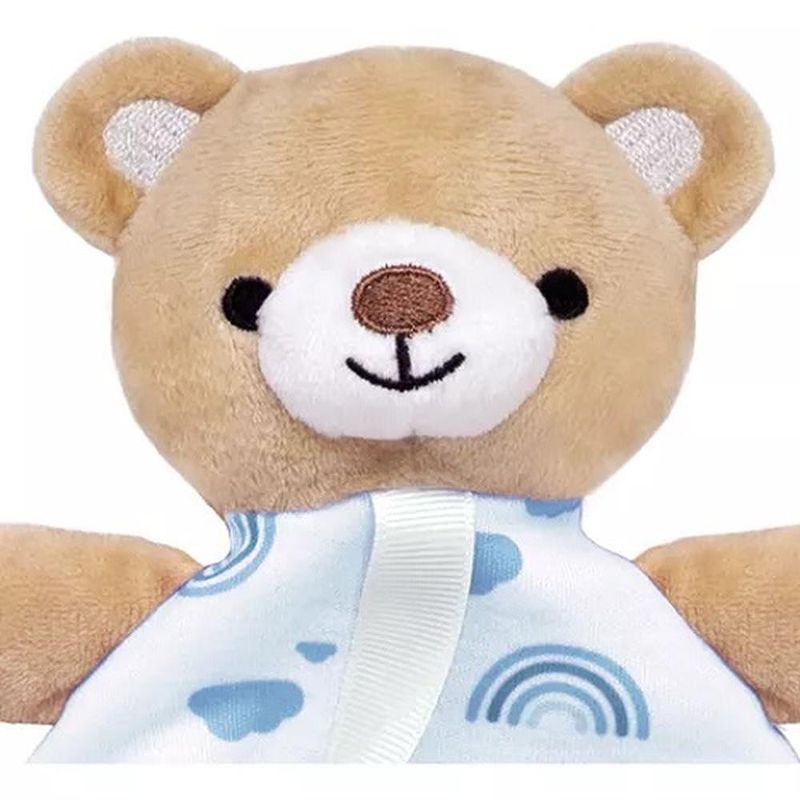 naninha buba ursinho com prendedor de chupeta azul 14558 (mp)