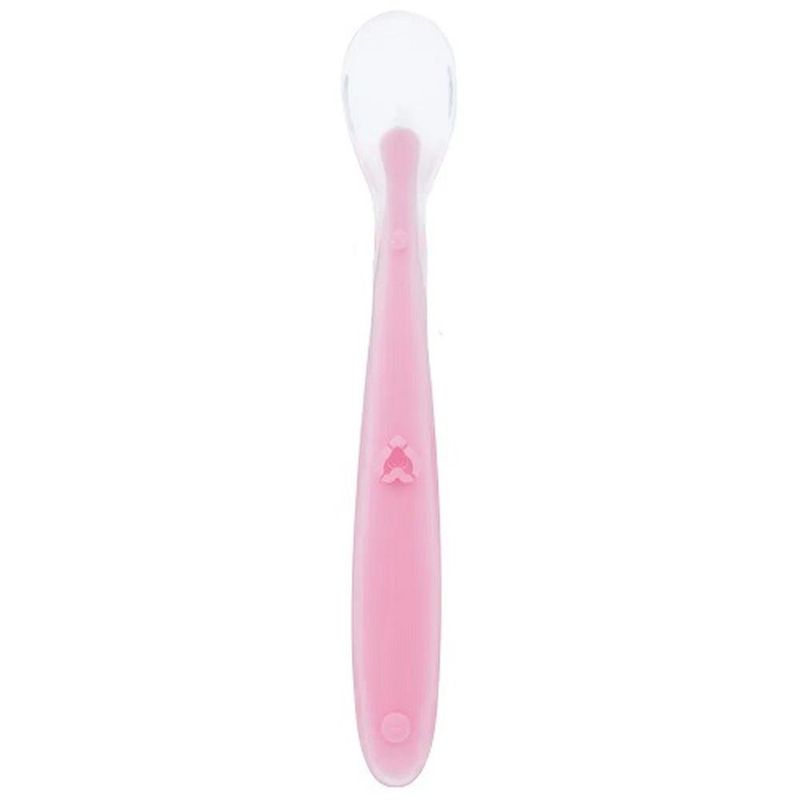 colher para bebê buba silicone rosa 14682 (mp)