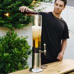 dispensador de bebidas hammer 7 latas rosa para churrasco a-bi