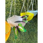 conjunto de 5 vasos suspensos multicor para decoração generic a-bi