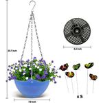 conjunto de 5 vasos suspensos multicor para decoração generic a-bi
