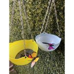 conjunto de 5 vasos suspensos multicor para decoração generic a-bi