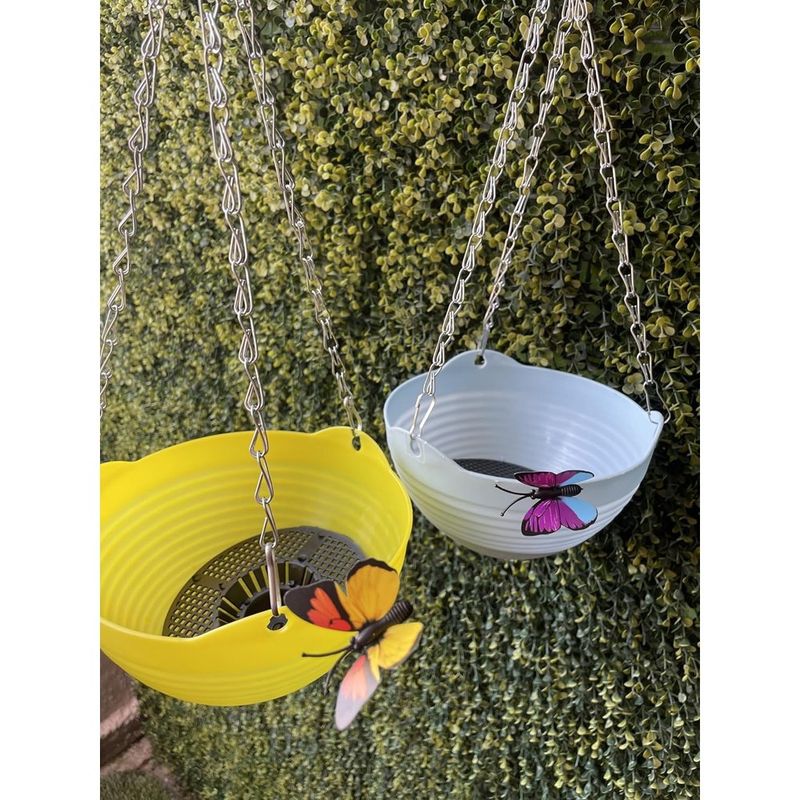 conjunto de 5 vasos suspensos multicor para decoração generic a-bi