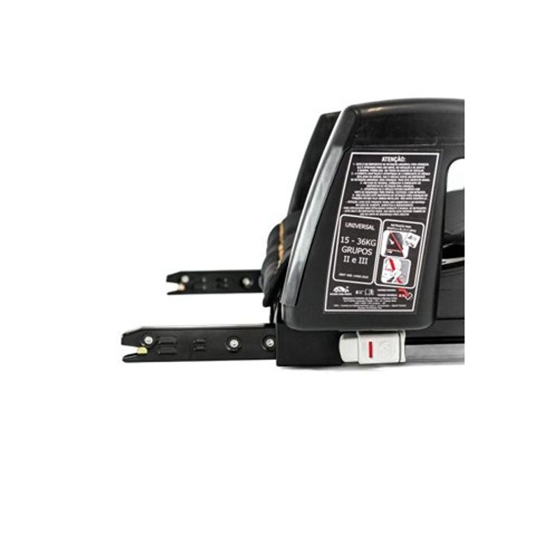 assento de elevação infantil galzerano potenza com isofix preto 8017
