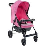 carrinho de bebê galzerano romano rosa 1035