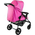 carrinho de bebê galzerano romano rosa 1035