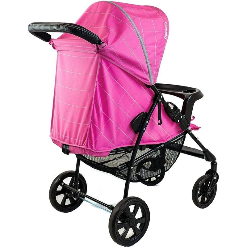 carrinho de bebê galzerano romano rosa 1035