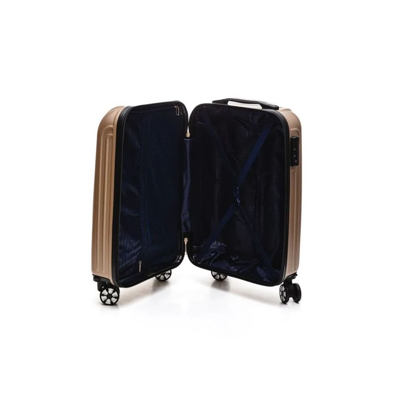 mala de viagem luxcel 55cm champagne (mp)