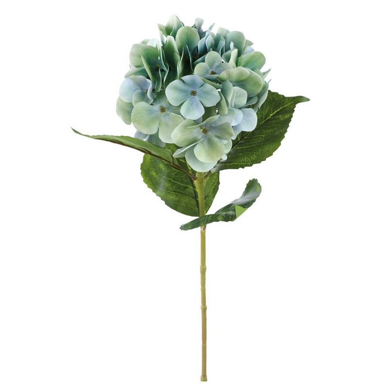 haste de hortênsia artificial cromus 68cm verde 1062535 (mp)