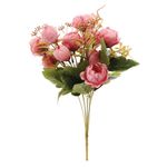 buquê de peonias artificial cromus 35cm rosa 1063470 (mp)