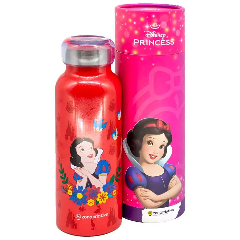 garrafa branca de neve zonacriativa 500ml rosa (mp)