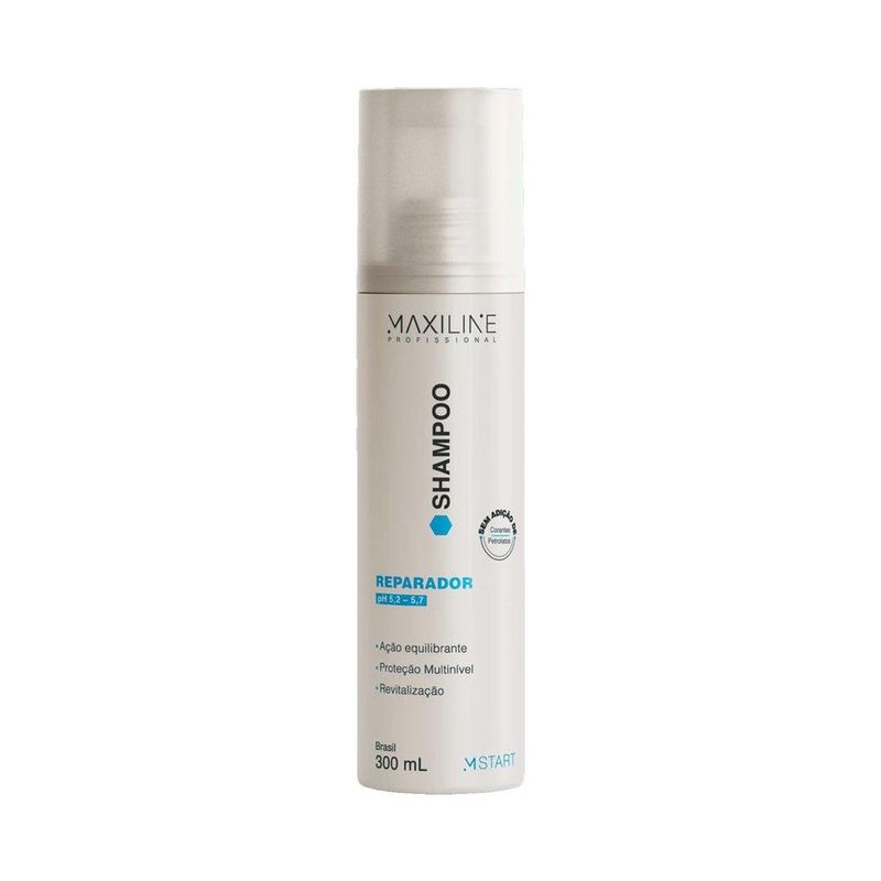 shampoo maxiline mstart reparador 300ml (mp)