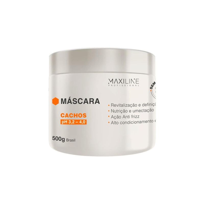 máscara maxiline mstart tratamento condicionante cachos 500g (mp)