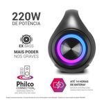 caixa de som philco extreme 220w bluetooth pbs220bt