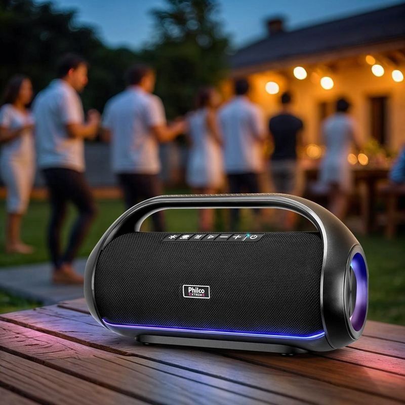 caixa de som philco extreme 220w bluetooth pbs220bt