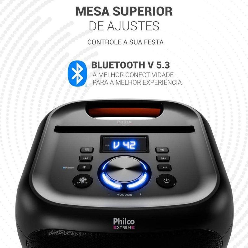 caixa de som acústica philco pcx4800 380w 56603792