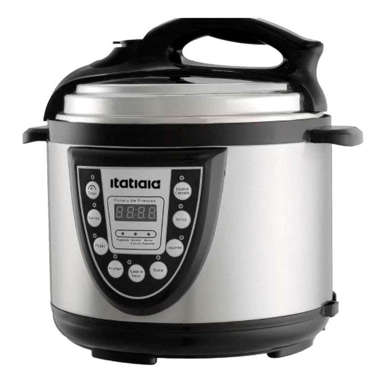 panela de pressão elétrica itatiaia midi 5 litros 127v 900w inox ppmid1002 (mp)