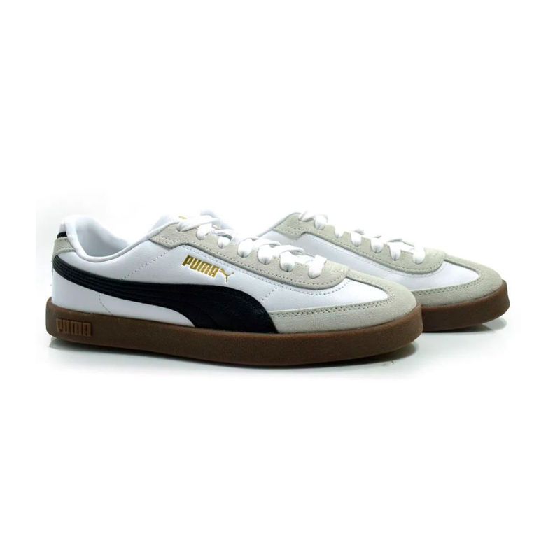 tênis masculino n°38 puma club ii era branco e preto (mp)